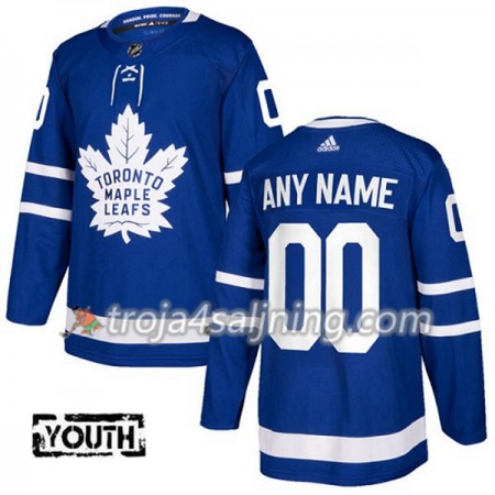 Toronto Maple Leafs tröja Customized Adidas 2017-2018 Blå Authentic - NHL Tröjor Barn